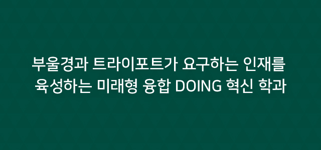 글로벌 비즈니스 학부, 부울경과 트라이포트가 요구하는 인재를 육성하는 미래형 융합 DOING 혁신학과